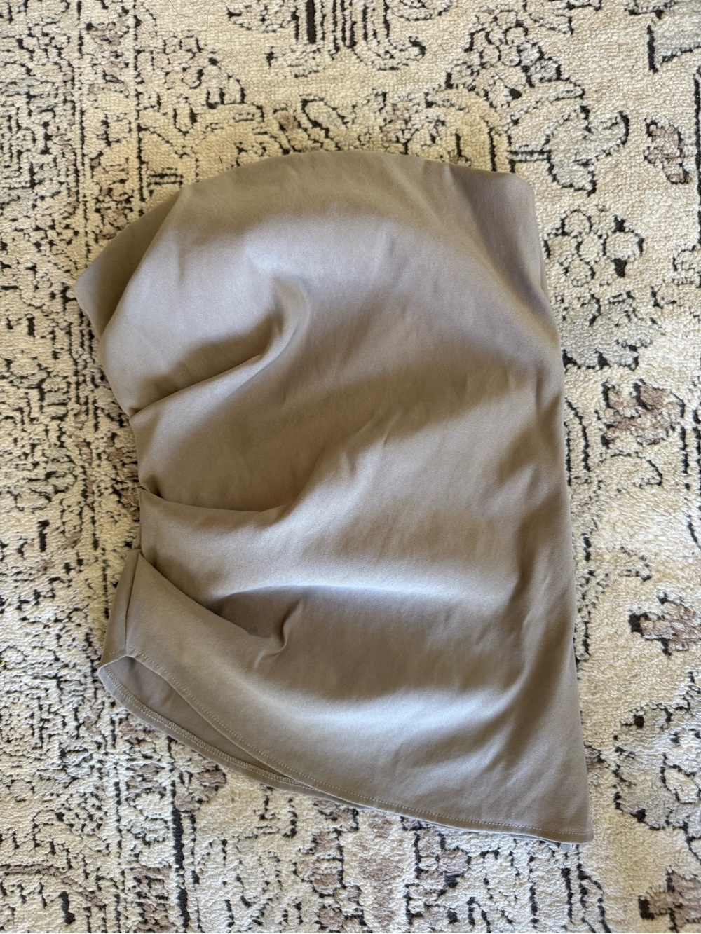 Zara Taupe Asymmetric Top